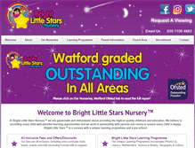 Tablet Screenshot of brightlittlestars.com